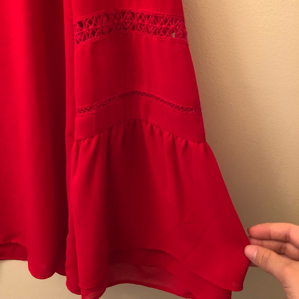 Red fancy blouse 🎀 - Picture 3 of 5